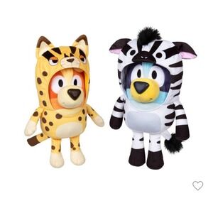Bluey Siblings Interactive Plush 2pk Bluey Bingo Sound Effect Toys BBC Licensed